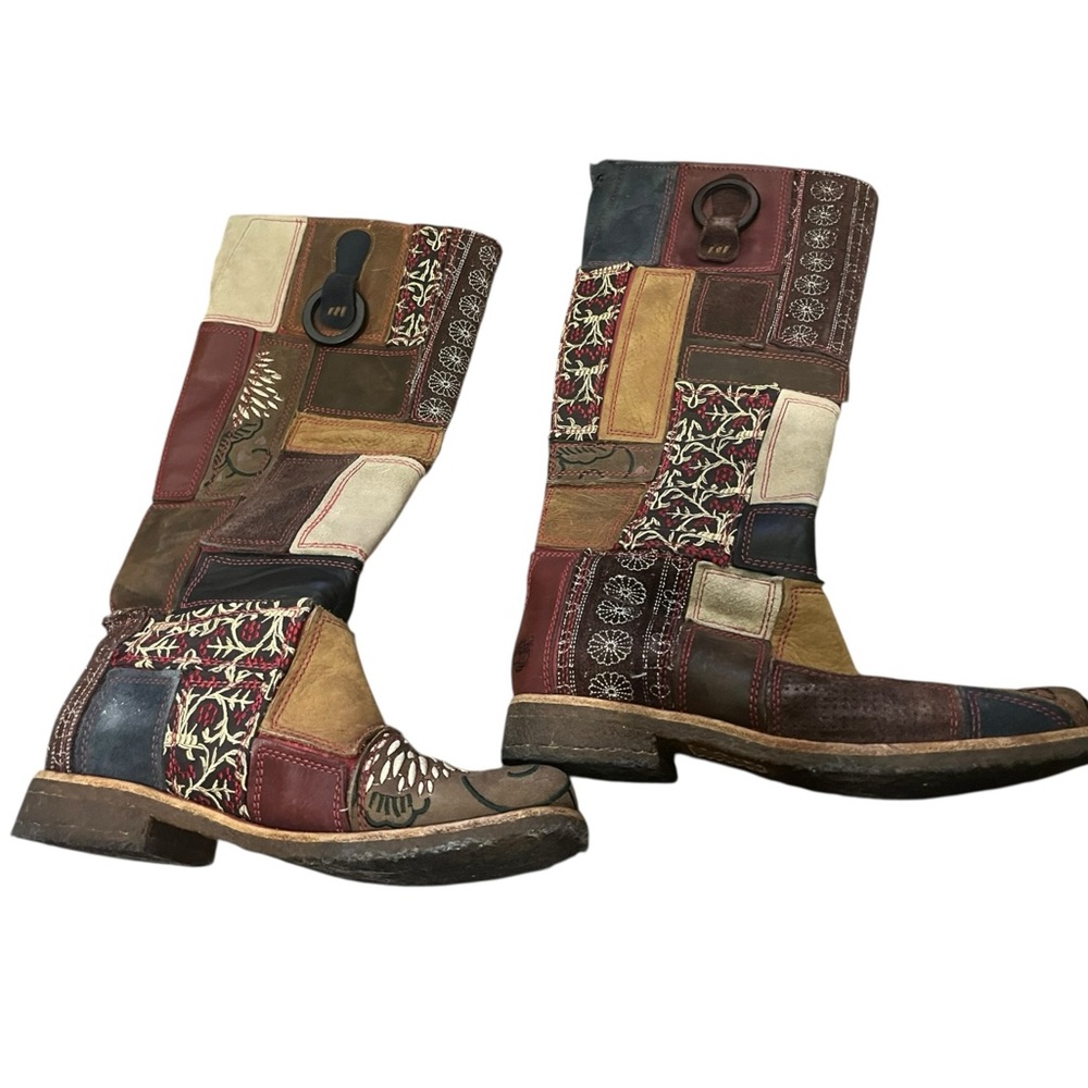 Limited Edition Timberland Patchwork Leather Mixe… - image 1
